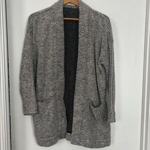 Marine Layer Black and White Cardigan